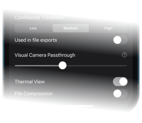 Visual Camera Passthrough UI